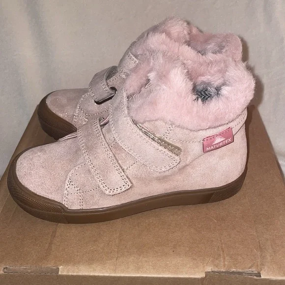 NWT NATURINO DELLEN VL Glittery suede boots in Lilac - Picture 12 of 16